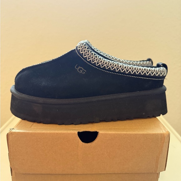 New, in Box! UGG Women’s Tazz Suede Platform Clog Slippers, Sz 8 - Picture 3 of 9